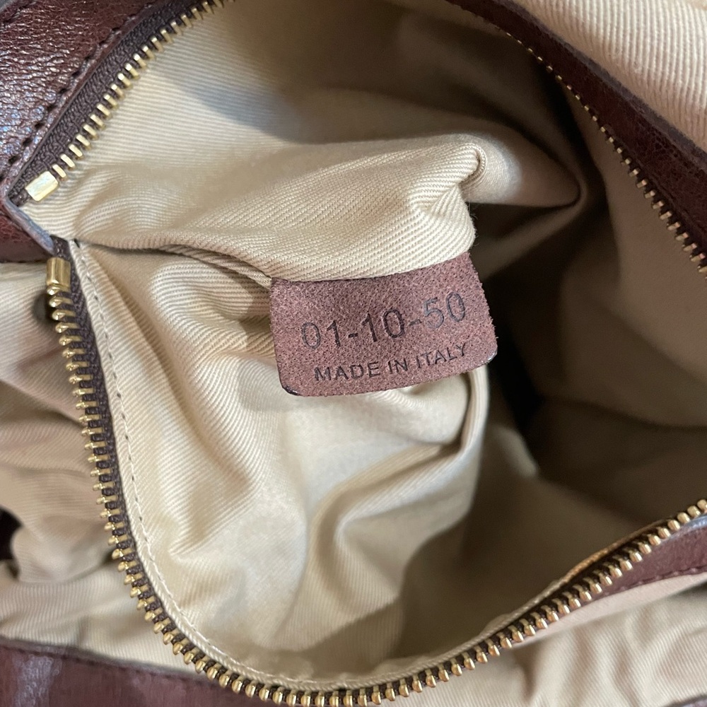 CHLOE Heloise Hobo Cognac Brown Leather Tote Bag - Chloe Shoulder Bag Lambskin - Picture 7 of 16